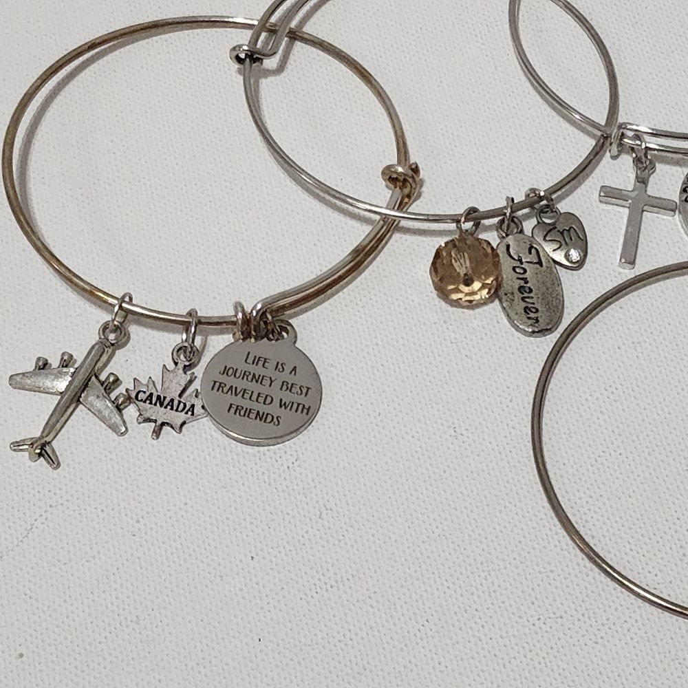 SM charm bangle bracelets - Picture 2 of 4
